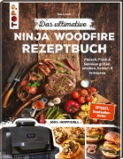 Buchcover und Innenansicht für das Buch: Das ultimative Ninja Woodfire Rezeptbuch