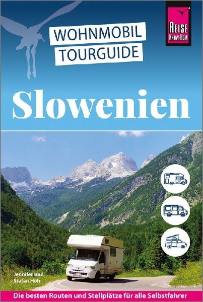 Buchcover und Innenansicht für das Buch: Reise Know-How Wohnmobil-Tourguide Slowenien