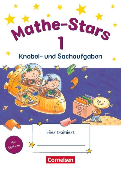 Buchcover und Innenansicht für das Buch: Mathe-Stars 1. Schuljahr. Knobel- und Sachaufgaben
