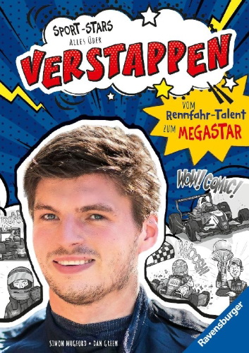 Buchcover und Innenansicht für das Buch: Sports-Superstars. Verstappen Rules