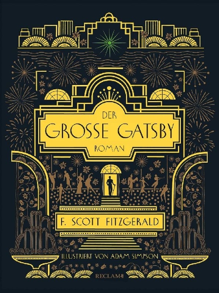 Buchcover und Innenansicht für das Buch: Der große Gatsby
