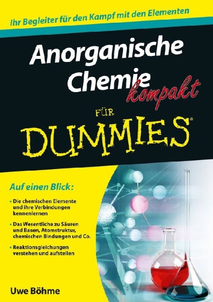 Buchcover und Innenansicht für das Buch: Anorganische Chemie kompakt für Dummies