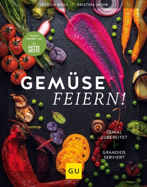 Buchcover und Innenansicht für das Buch: Gemüse feiern!