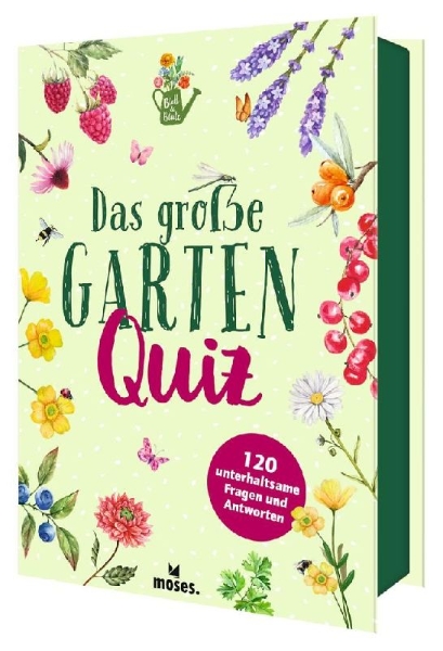 Buchcover und Innenansicht für das Buch: Das große Garten Quiz