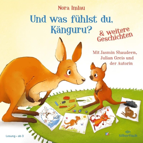 Buchcover und Innenansicht für das Buch: Und was fühlst du, Känguru?
