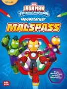 Buchcover und Innenansicht für das Buch: MARVEL: Iron Man und seine fantastischen Freunde: Megastarker Malspaß