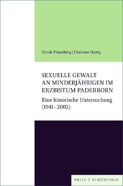 Buchcover und Innenansicht für das Buch: Sexuelle Gewalt an Minderjährigen im Erzbistum Paderborn