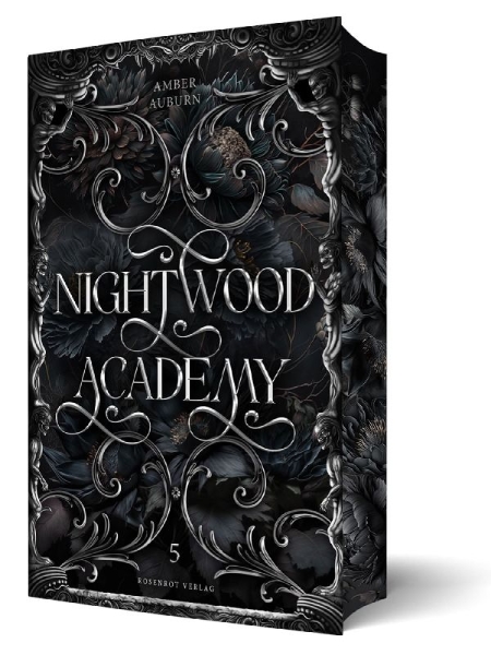 Buchcover und Innenansicht für das Buch: Nightwood Academy 5 - Dark Romantasy Serie