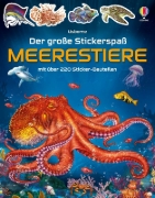 Buchcover und Innenansicht für das Buch: Der große Stickerspaß: Meerestiere