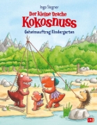 Buchcover und Innenansicht für das Buch: Der kleine Drache Kokosnuss - Geheimauftrag Kindergarten