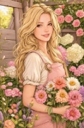 Buchcover und Innenansicht für das Buch: Garten Malbuch für Erwachsene - 50 Ausmalbilder zur Entspannung