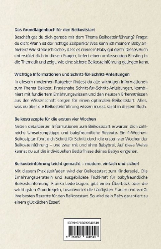 Buchcover und Innenansicht für das Buch: So isst dein Baby Beikost