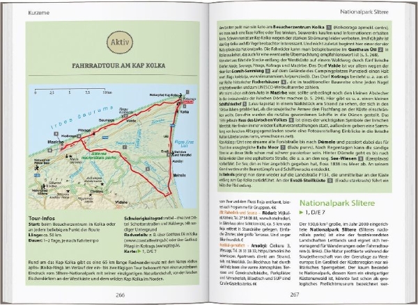 Buchcover und Innenansicht für das Buch: DUMONT Reise-Handbuch Reiseführer Baltikum