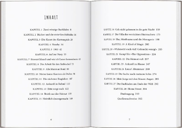 Buchcover und Innenansicht für das Buch: The bookseller at the end of the world
