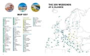 Buchcover und Innenansicht für das Buch: Lonely Planet 100 Weekends in Europe