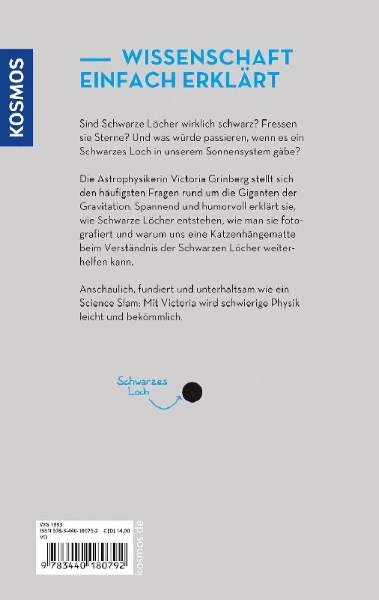 Buchcover und Innenansicht für das Buch: Schwarze Löcher