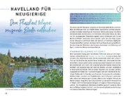 Buchcover und Innenansicht für das Buch: Wochenend und Wohnmobil - Kleine Auszeiten Berlin & Brandenburg mit Spreewald
