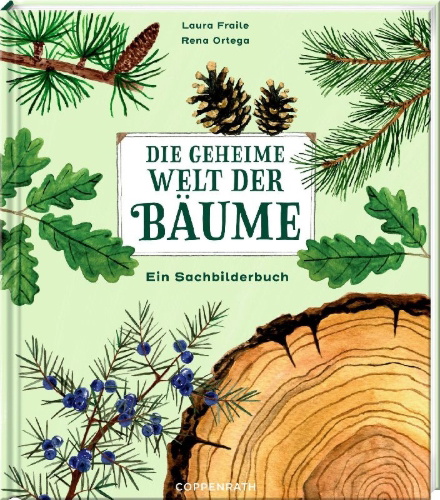 Buchcover und Innenansicht für das Buch: Die geheime Welt der Bäume