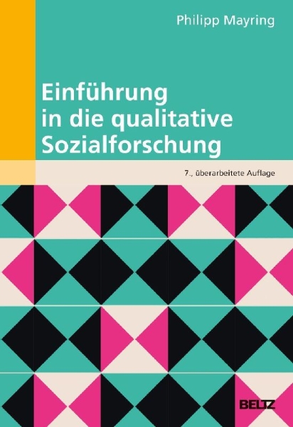 Buchcover und Innenansicht für das Buch: Einführung in die qualitative Sozialforschung