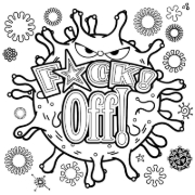 Buchcover und Innenansicht für das Buch: Fuck off!