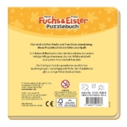 Buchcover und Innenansicht für das Buch: Trötsch Unser Sandmännchen Puzzlebuch mit 4 Puzzle Fuchs und Elster