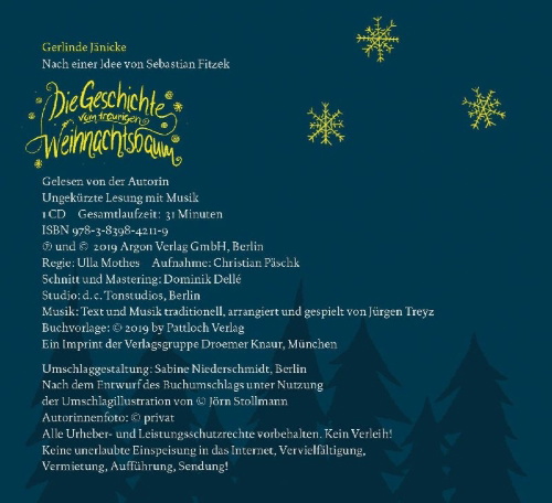 Buchcover und Innenansicht für das Buch: Die Geschichte vom traurigen Weihnachtsbaum