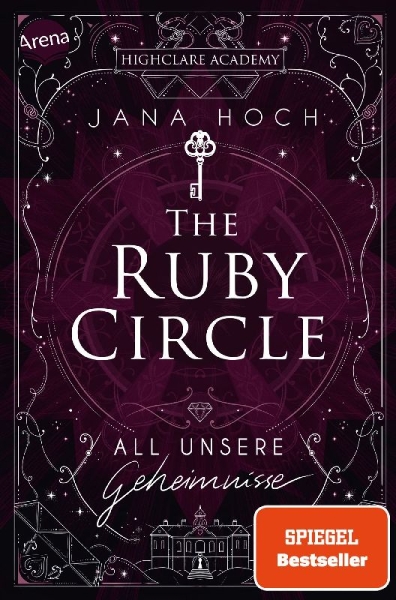 Buchcover und Innenansicht für das Buch: The Ruby Circle (1). All unsere Geheimnisse