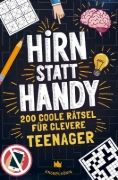 Buchcover und Innenansicht für das Buch: Hirn statt Handy - Rätsel für Teenager