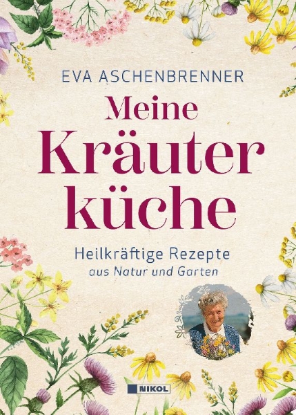Buchcover und Innenansicht für das Buch: Meine Kräuterküche