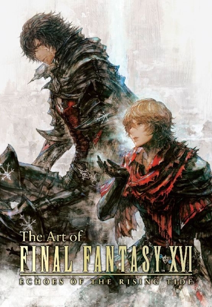 Buchcover und Innenansicht für das Buch: Art of Final Fantasy XVI: Echoes of the Rising Tide