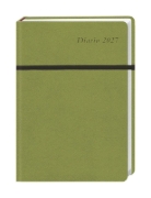 Buchcover und Innenansicht für das Buch: Diario Wochen-Kalenderbuch A6, grün 2027
