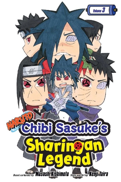Buchcover und Innenansicht für das Buch: Naruto: Chibi Sasuke's Sharingan Legend, Vol. 3