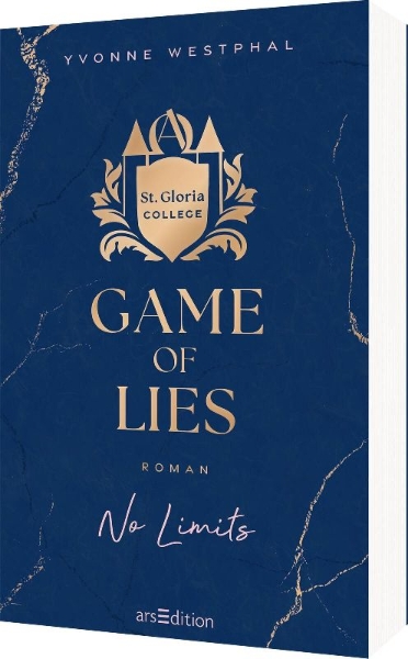 Buchcover und Innenansicht für das Buch: Game of Lies - No Limits (St. Gloria College 2)