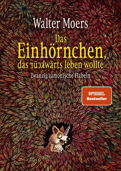 Buchcover und Innenansicht für das Buch: Das Einhörnchen, das rückwärts leben wollte