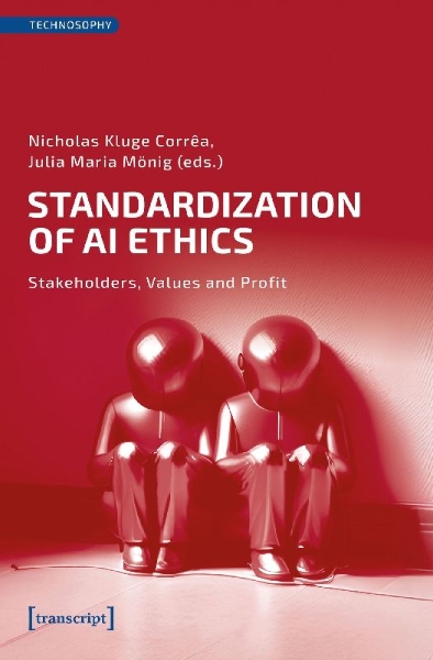 Buchcover und Innenansicht für das Buch: Standardization of AI Ethics
