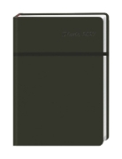 Buchcover und Innenansicht für das Buch: Diario Wochen-Kalenderbuch A6, schwarz 2027