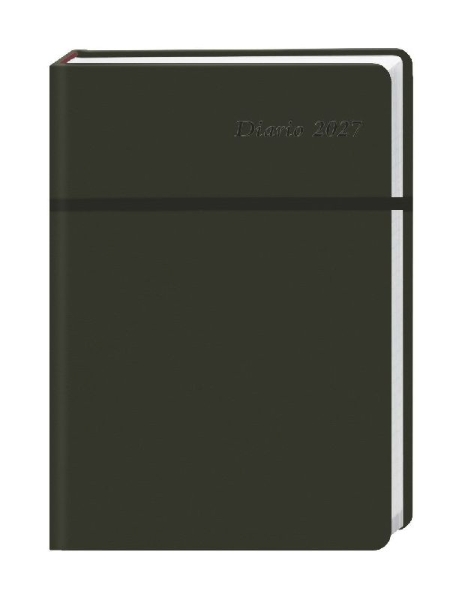 Buchcover und Innenansicht für das Buch: Diario Wochen-Kalenderbuch A6, schwarz 2027