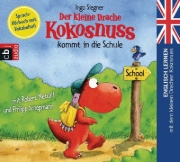 Buchcover und Innenansicht für das Buch: Der kleine Drache Kokosnuss 01 kommt in die Schule