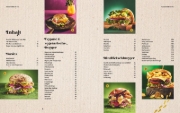 Buchcover und Innenansicht für das Buch: Goldstücke - Die Hans im Glück Burger, Bowls und Drinks