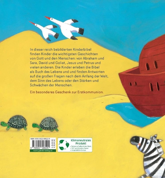 Buchcover und Innenansicht für das Buch: Meine große Bibel zur Erstkommunion