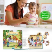 Buchcover und Innenansicht für das Buch: Trötsch Pappenbuch Puzzlebuch Schneewittchen