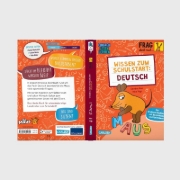 Buchcover und Innenansicht für das Buch: Frag doch mal ... die Maus: Wissen zum Schulstart: Deutsch