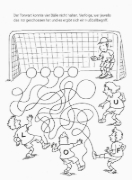 Buchcover und Innenansicht für das Buch: Mein Mal- und Rätselspaß: Fußball