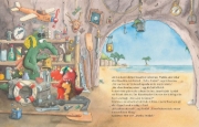 Buchcover und Innenansicht für das Buch: Der kleine Drache Kokosnuss - Weihnachtsfest in der Drachenhöhle