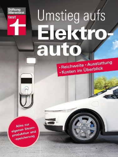 Buchcover und Innenansicht für das Buch: Umstieg aufs Elektroauto