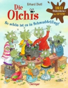 Buchcover und Innenansicht für das Buch: Die Olchis. So schön ist es in Schmuddelfing!