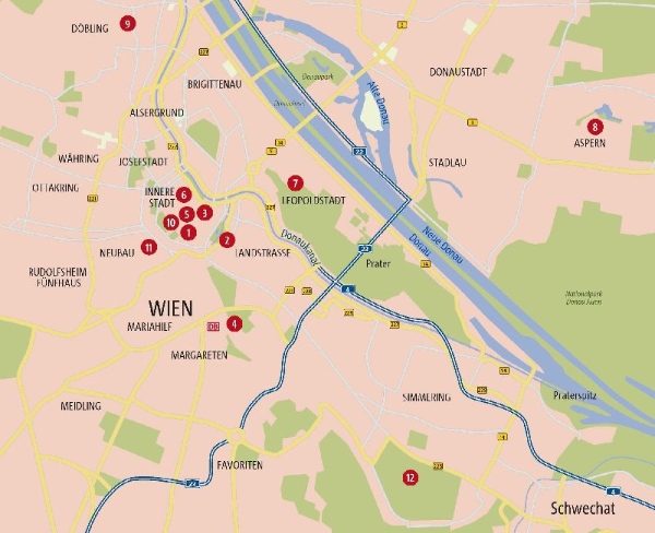 Buchcover und Innenansicht für das Buch: Zu Fuß durch Wien