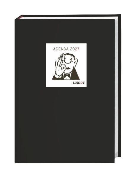 Buchcover und Innenansicht für das Buch: Loriot Agenda A5 2027