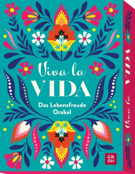 Buchcover und Innenansicht für das Buch: Orakelkarten: Viva la Vida