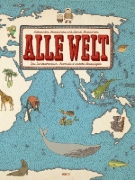 Buchcover und Innenansicht für das Buch: Alle Welt. Das Landkartenbuch